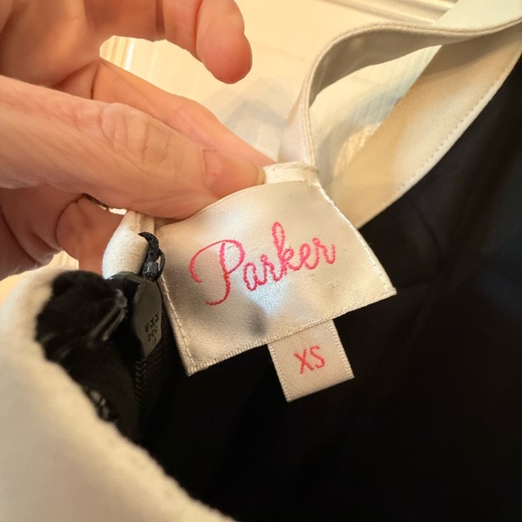 Parker Black and Cream Dress - Picture 4 of 4